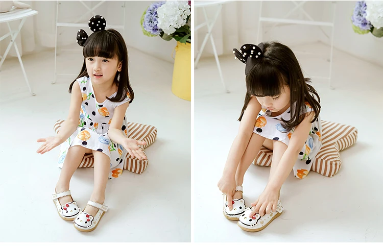 KINE PANDA Kitty/Обувь для маленьких девочек; обувь для маленьких девочек; детская обувь для детского сада; обувь принцессы на плоской подошве для девочек 1, 2, 3, 4, 5, 6 лет