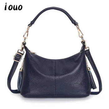 

iouo genuine woman shoulder bag 2020 new ladies handbag fashion female bag middle-aged pu female bag Messenger mother bag