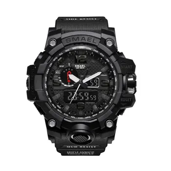 

Waterproof Men LED Wristwatch Outdoor Sports Wristwatch Climbing Running Chronograph Alarm Clock 1545 Military Watch
