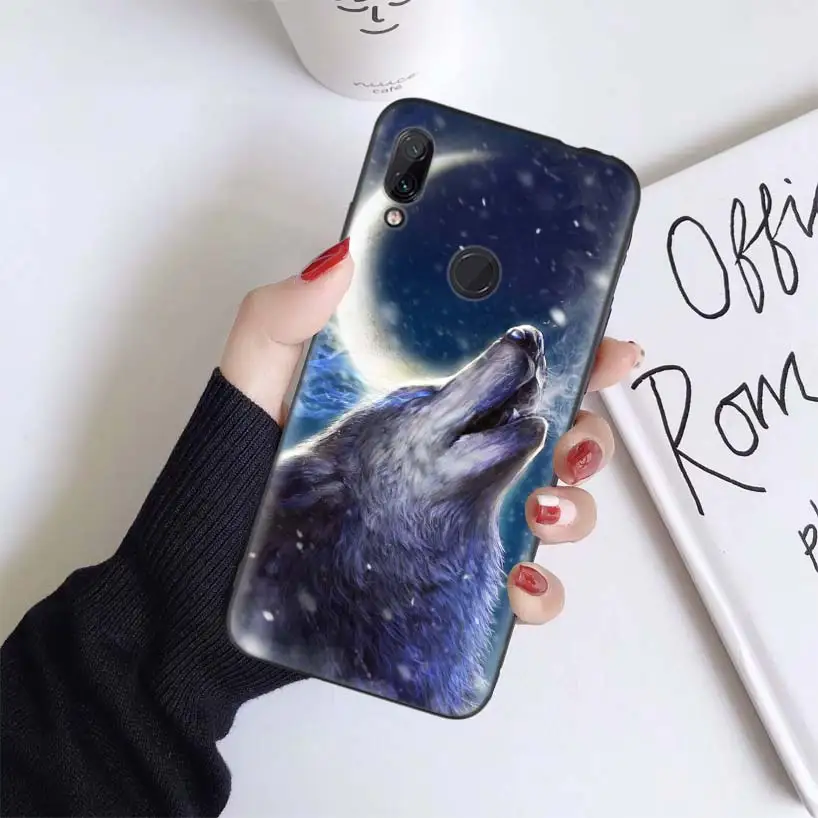 Чехол с волком для Xiao mi Red mi Note 7 8 K20 7S 7A 6 6A Pro S2 5 mi Play 9T CC9 E A1 A2 Lite F1 - Цвет: BS173-1
