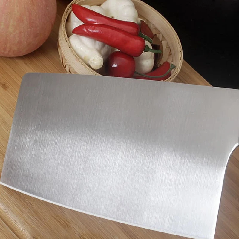4Cr13 кухонный нож из нержавеющей стали китайский для нарезки мясника бесшовный