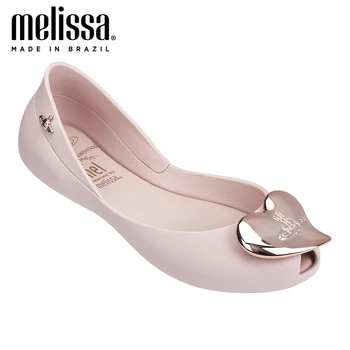 

Melissa Adulto Metal Heart Queen Woman Jelly Shoes Fashion Sandals 2020 Summer Women Jelly Sandals Melissa Female Shoes