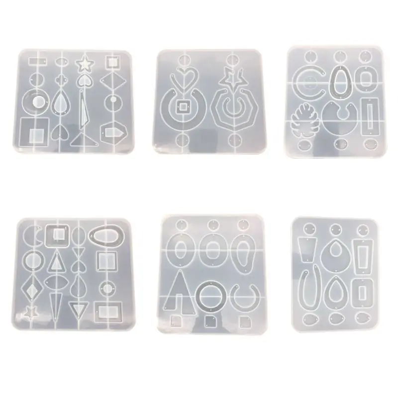 

1PC Pendant Earrings Silicone Decorative Pendant Sets Mold Handmade Epoxy Silicone Mold Epoxy Resin Molds Making Crafts