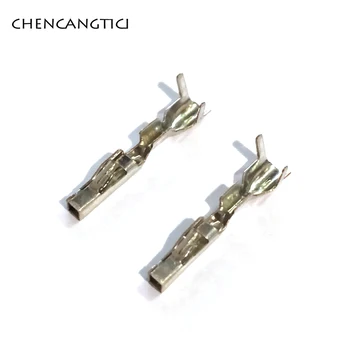 

50 pcs tyco amp 1.2mm auto crimp loose wire terminal pins for vw electrical connector plug 1718653-1 4F0973703 G406