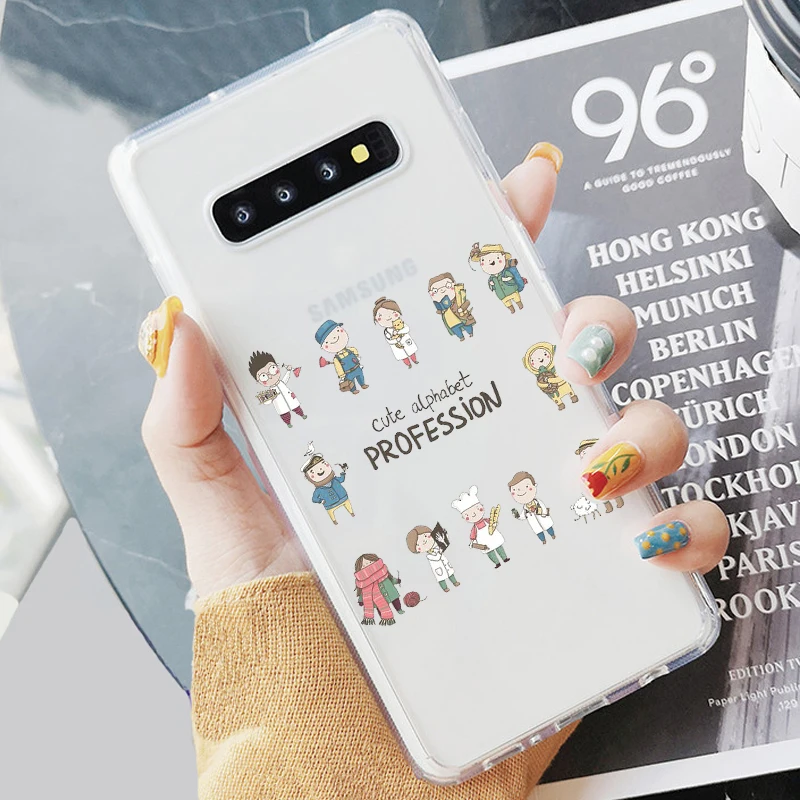 Мягкий чехол для телефона с доктором, учителем, занятием, музыкантом, шеф-поваром, DIFFRBEAUTY, для samsung S6, S7, Edeg, S9 Plus, S10+, S10E Lite, A50, A70, NOTE8 - Цвет: TPU