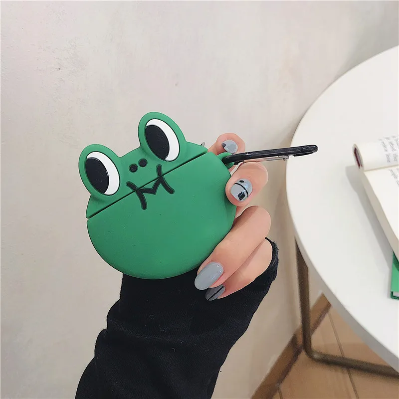 3D чехол для наушников AirPods силиконовый милый мультфильм Сакура розовая Звезда ангел крыло чехол для Apple Air pods 2 палец кольцо ремень