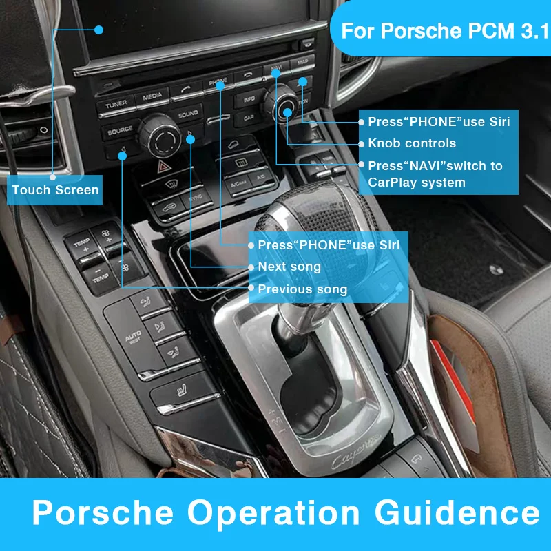 OEM беспроводной Apple CarPlay для Porsche Paramear 2010- автомобильный игровой модифицированный для Macan Cayman Boxster 911 Android/iOS зеркальное отображение