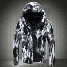 Осенняя кожаная куртка с капюшоном из искусственной норки, Мужская зимняя утолщенная теплая меховая кожаная куртка, мужские тонкие куртки, jaqueta de couro, модная B98