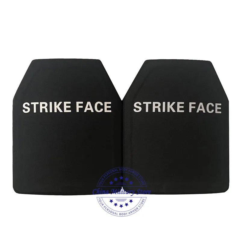 10 * 12 Inch Lightweight 1.45KG STA NIJ Level III PE Ballistic Plate Body Armor Panels Level 3 M80 Military Bulletproof Plate
