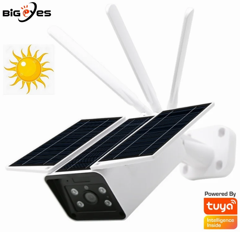 Wodoodporna kamera zasilana energią słoneczną Tuya kamera WiFi UBOX/TUYA APP aparat inteligentny aparat fotograficzny kamera zewnętrzna Smartlife TUYA WiFi Wodoodporna kamera zasilana energią słoneczną Tuya kamera WiFi UBOX/TUYA APP aparat inteligentny aparat fotograficzny kamera zewnętrzna Smartlife TUYA WiFi