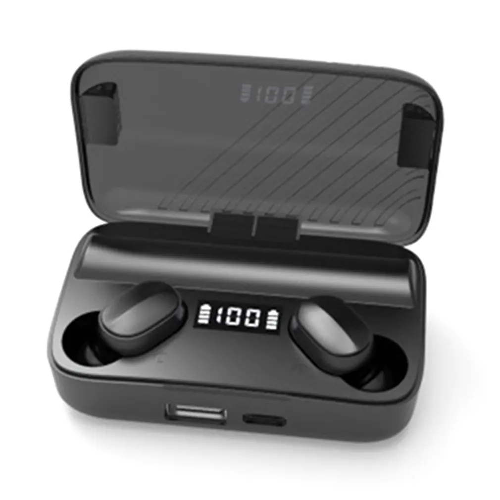 

A9 TWS Bluetooth V5.0 Earphones Wireless Headset With Microphone Stereo Sports Ergonomic Earphone Support iOS/Android Phones