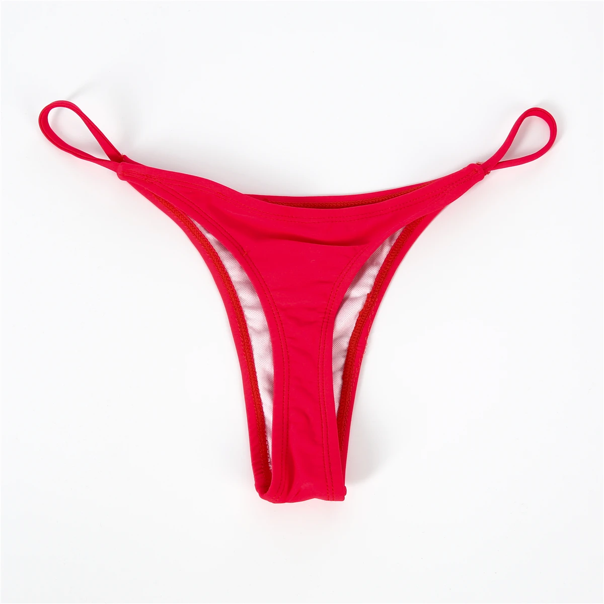 High Leg Brief Scrunch micro Thong Brazilian Bikini swimsuit Bottom tanga