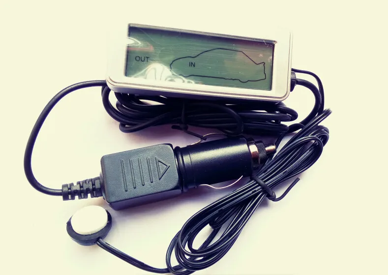 10 шт. черный/серебристый опционально In& Out lcd DC 12V цифровой внутри и снаружи Автомобильный задний свет термометр