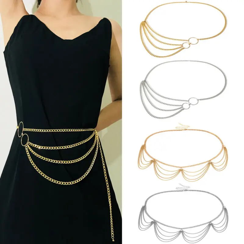 

Exquisite Waist Belt Chain Tassel Pendant Women Waistbands Body Jewelry