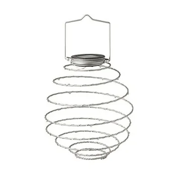 

Solar Powered LED Spiral Hanging Lights Outdoor Lighting LED Wire Lantern Spiralight (Spiral Light x4) Warm White