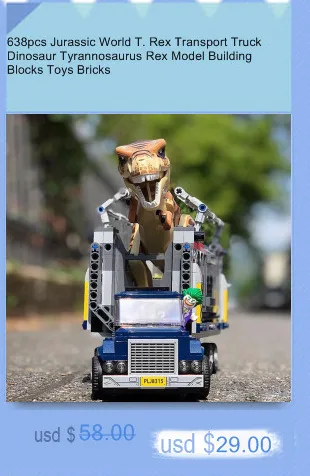 Новый мир Юрского периода лабораторные блоки динозавр набор "Парк" строительные Конструкторы Raptor Модель Кирпичи игрушка подарок
