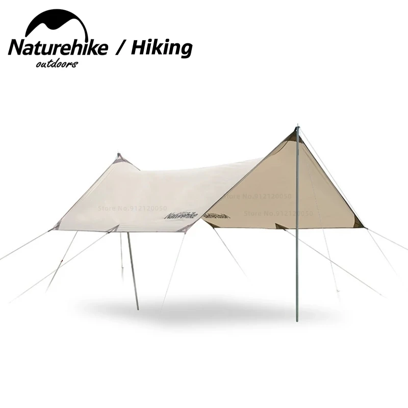 Naturehike Outdoor Sun Shelter 4-6 Person Rainproof Sunshade Large Area Waterproof 3000+ Camping Encryption 150D Oxford Cloth | Спорт и