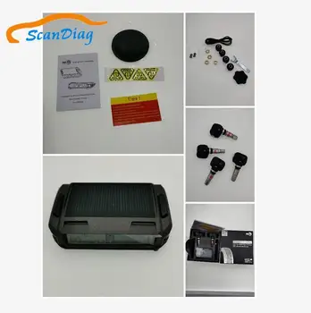 

TPMS Car Tire Pressure Alarm Monitoring System Solar Wireless Tyre Pressure Monitor Auto TMPS External Internal Sensor