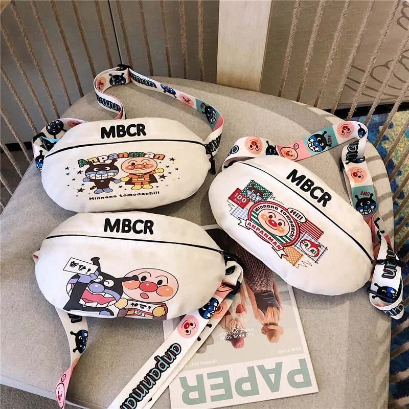 

Cartoon Wallet Women's Fashion INS Students Cute Small Canvas Bag GIRL'S Hip Hop New Style Oblique Chest Pack Popular Brand WOME