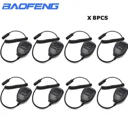 8 шт. Baofeng аксессуары динамик микрофон для BAOFENG A58 BF-9700 UV-9R плюс влагонепроницаемые Walkie Talkie Ham радио микрофон