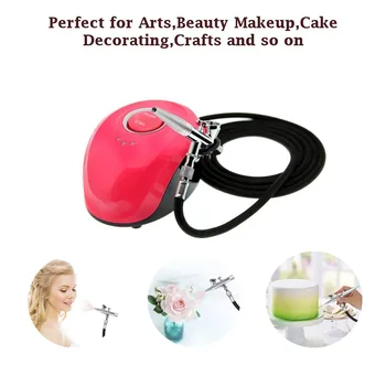 

0.4mm Dual action Airbrush With Automatic Compressor Pro Air brush Kit For Face Paint/Nail Art/Cake Coloring/Temporary Tattoos