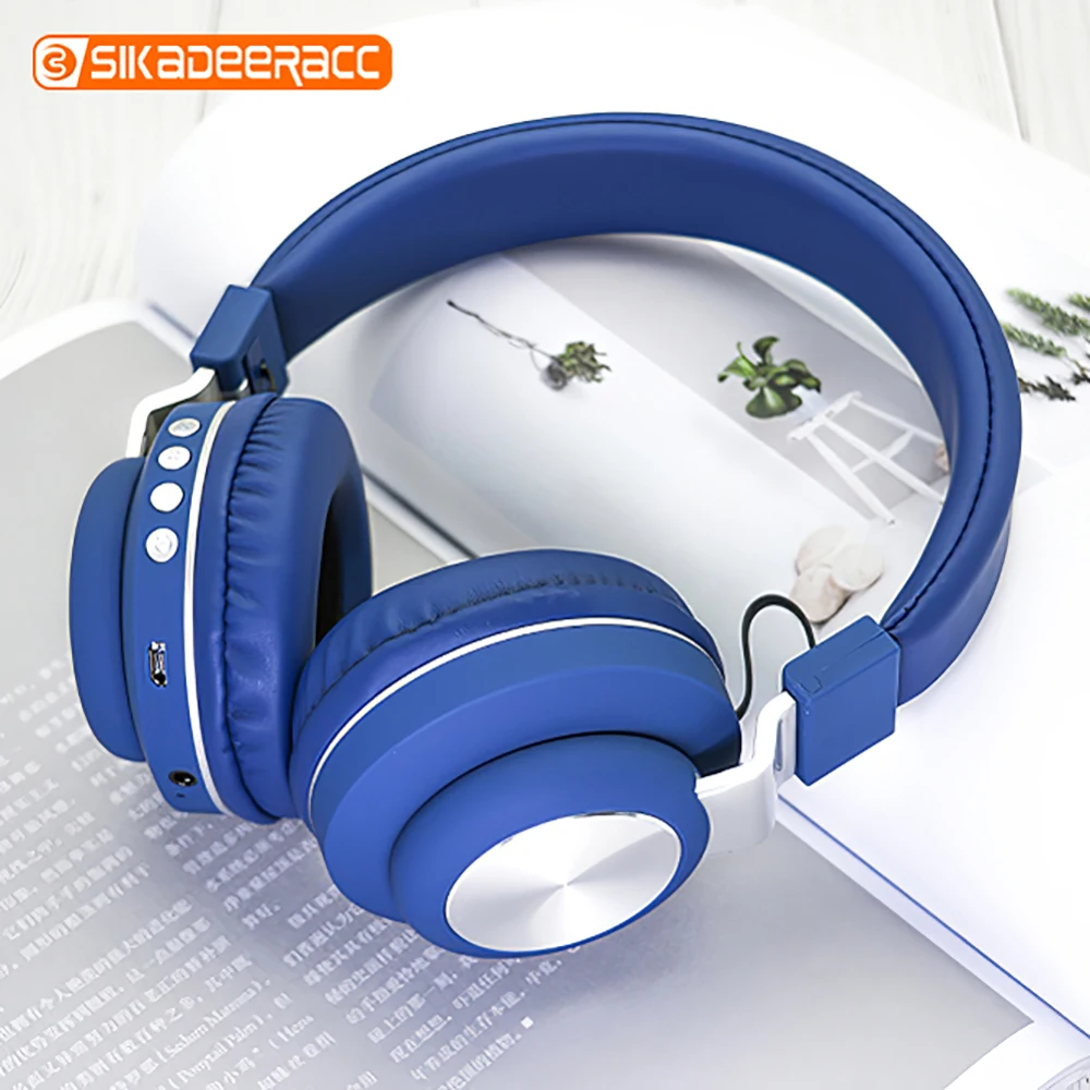 Беспроводные наушники, Bluetooth гарнитура, 5,0, TF карта, сабвуфер, наушники, стерео, AUX, аудио, складные, умная музыка для MP3, компьютера, iPad