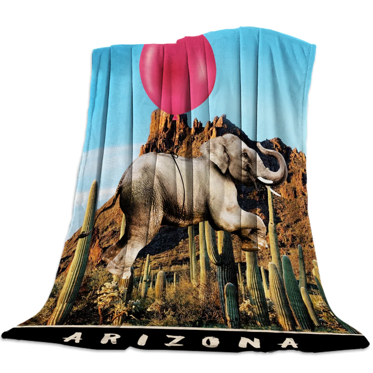 Интересный слон кактус пледы одеяло диван кровать ребенок взрослый теплое для