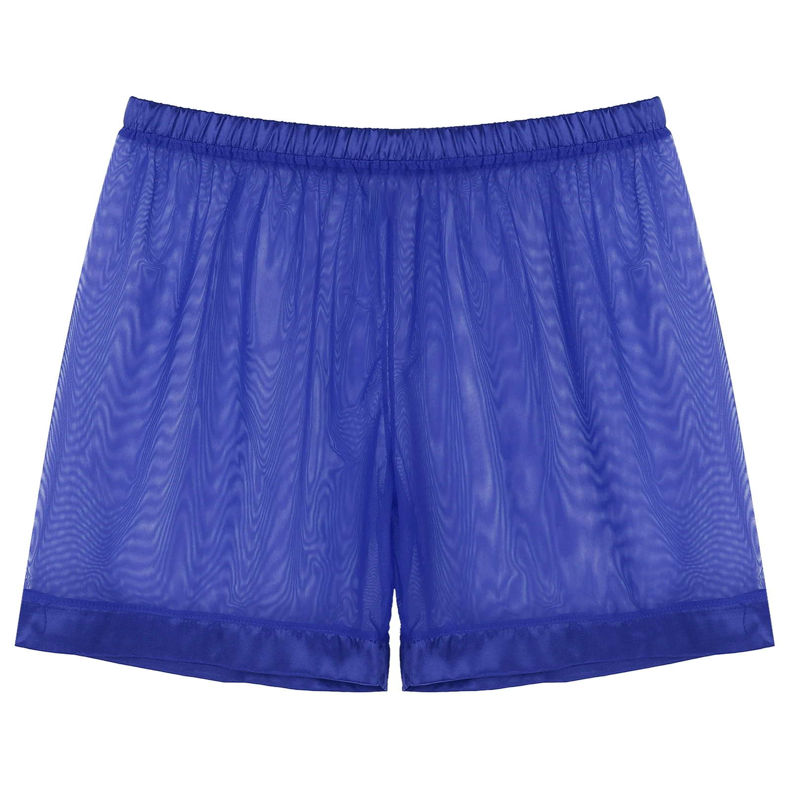 Mens Lingerie See-through Mesh Loose Lounge Boxer Shorts Male Lounge wear  Clubwear Transparent Briefs Underwear Nightwear - AliExpress