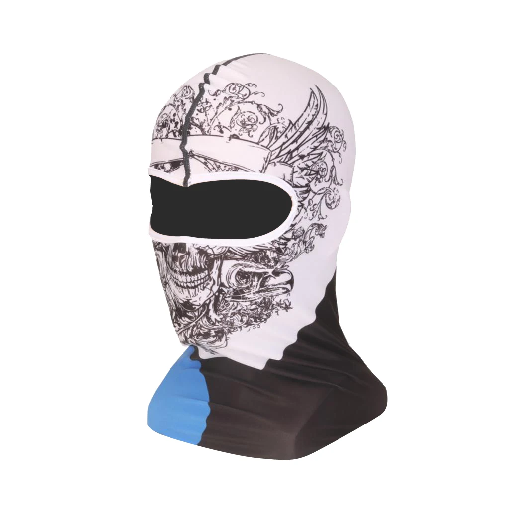 Полный череп маска для лица Лыжная мотоциклетная Байкерская шапка головной убор Балаклава для шеи велосипедная маска