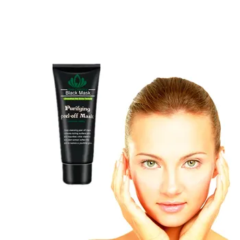 

Bamboo charcoal black masks anti acne oil control black head cleaning and stripping masks whitening foundation skin care Masks