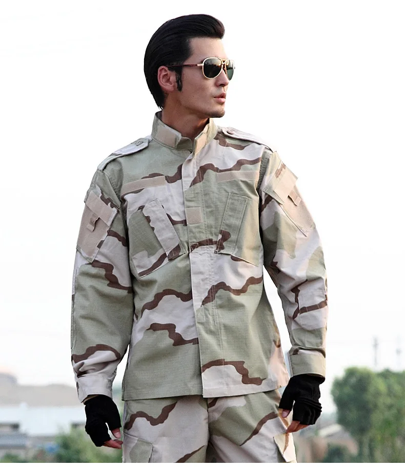 Открытый Камуфляжный костюм для мужчин спецназа полевой костюм с длинным рукавом Военная Боевая тренировочная форма