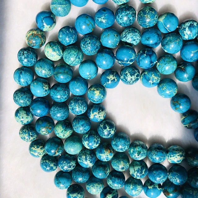 Mystic Blue Tiger Eye 4mm 6mm 8mm 10mm Smooth Round Beads 15.5