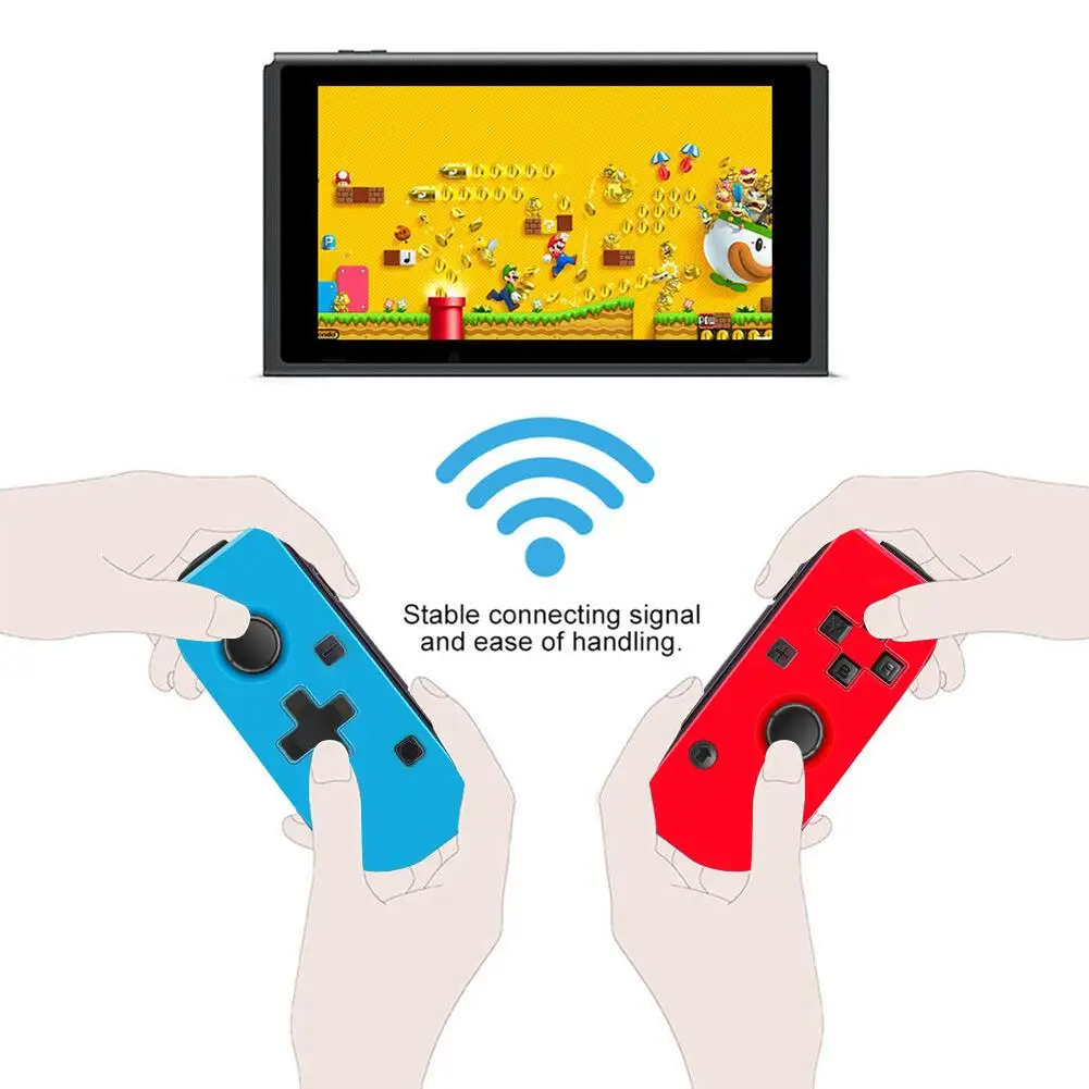 Игровой контроллер переключатель контроллеры ручка комплект беспроводной контроллер поддерживает беспроводное соединение емкость аккумулятора 300 мАч