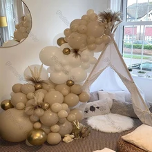 

87pcs Matte White Color Balloon Garland Arch Kit Anniversary Decoration Chrome Gold Ballons Birthday Party Baby Shower Decor