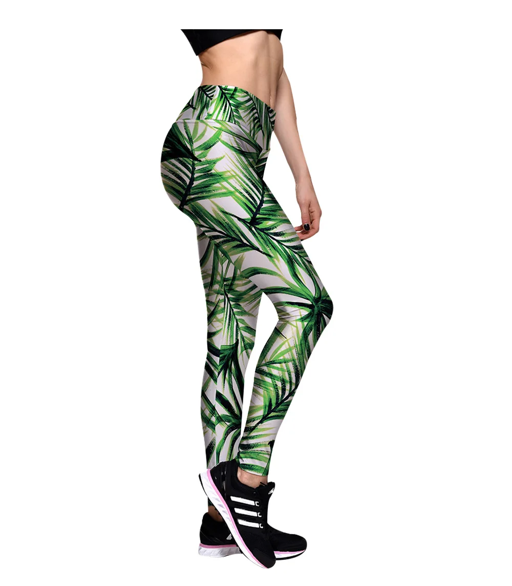 Workout leggings Slim Butterfly Daisy Leaf Lemon Digital Print Leggings Women Sporting Pants Fashion Womens Fitness Leggings