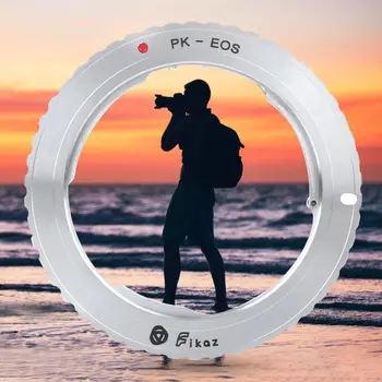 

Fikaz PK-EOS lens adapter Aluminium Alloy Lens Adapter Ring for Pentax PK Mount Lens to for Canon EOS Digital SLRs Camera macro