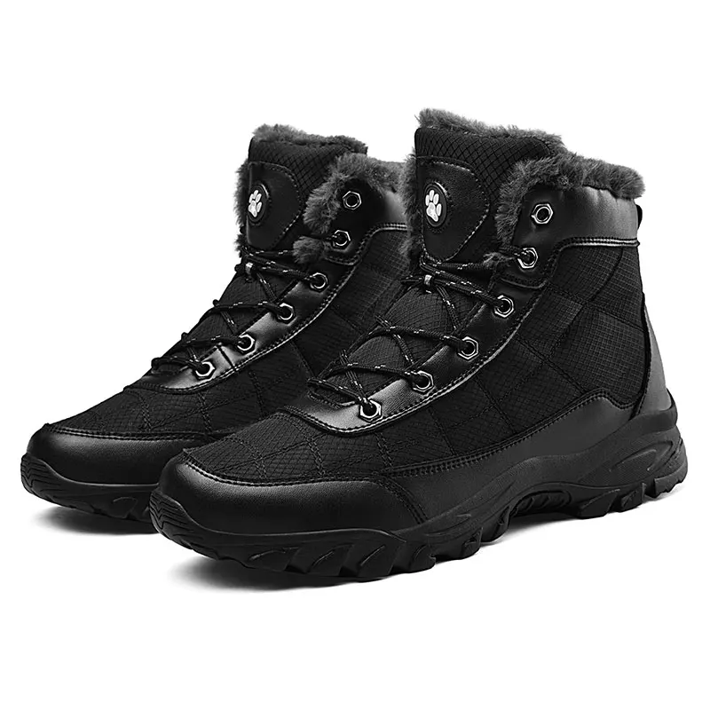 

Short Plush Snow Boots Durable Outsole *613 Men Boots Anti-Skidding Leather Shoes Men Popular Comfy Spring Autumn Men Shoes