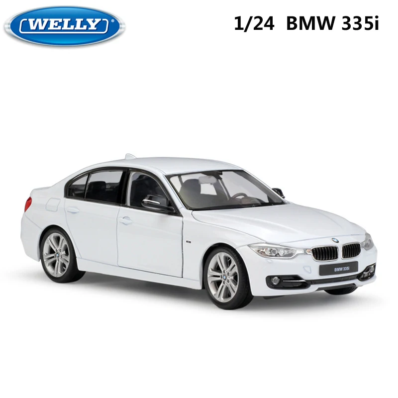 WELLY 1:24 Масштаб литья под давлением модель симулятора автомобиля BMW 335i/535i классический автомобиль металлический сплав игрушечный автомобиль для мальчика Детская Подарочная коллекция