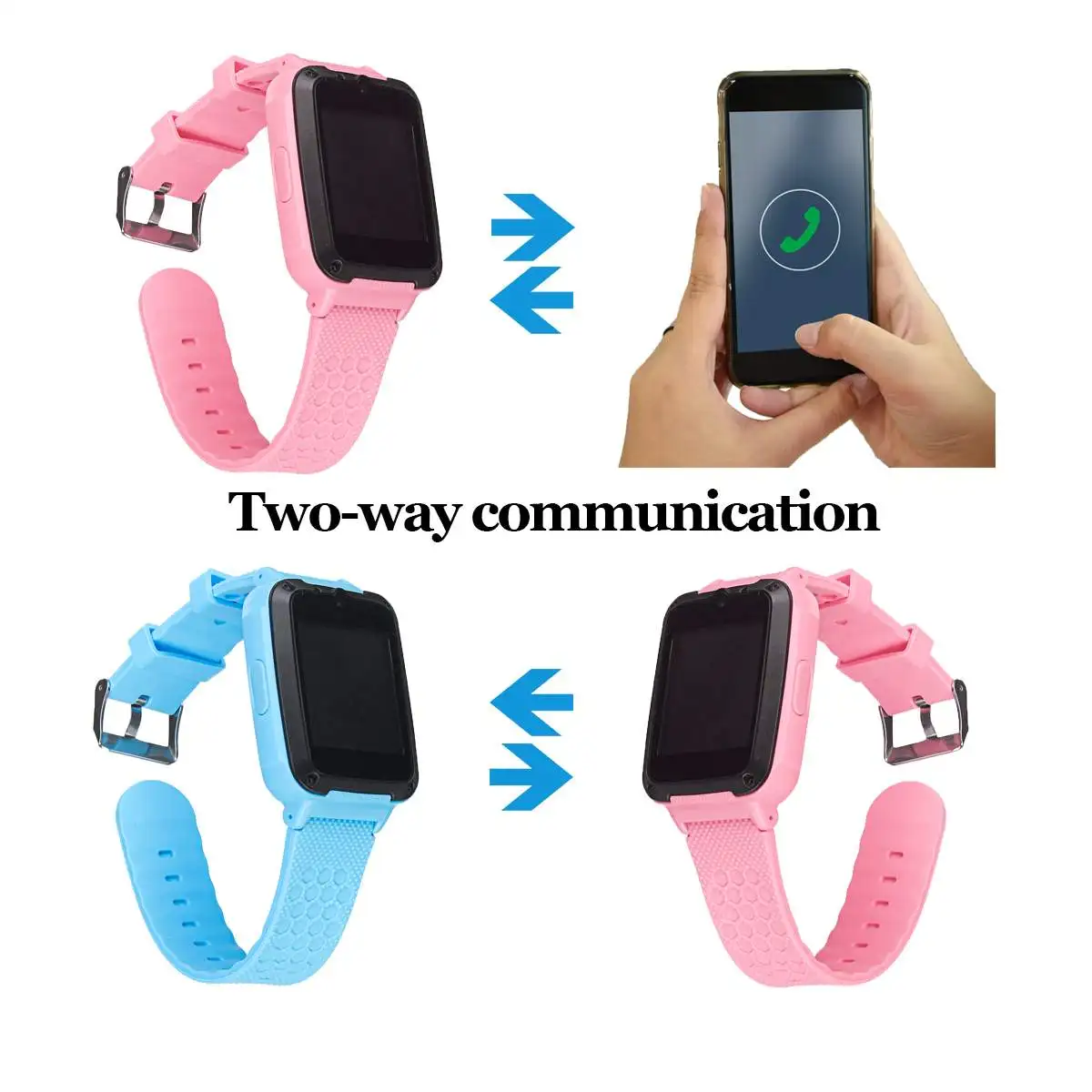 

The touch screen can capture a watch with SOS call real-time positioning and callable children's smart