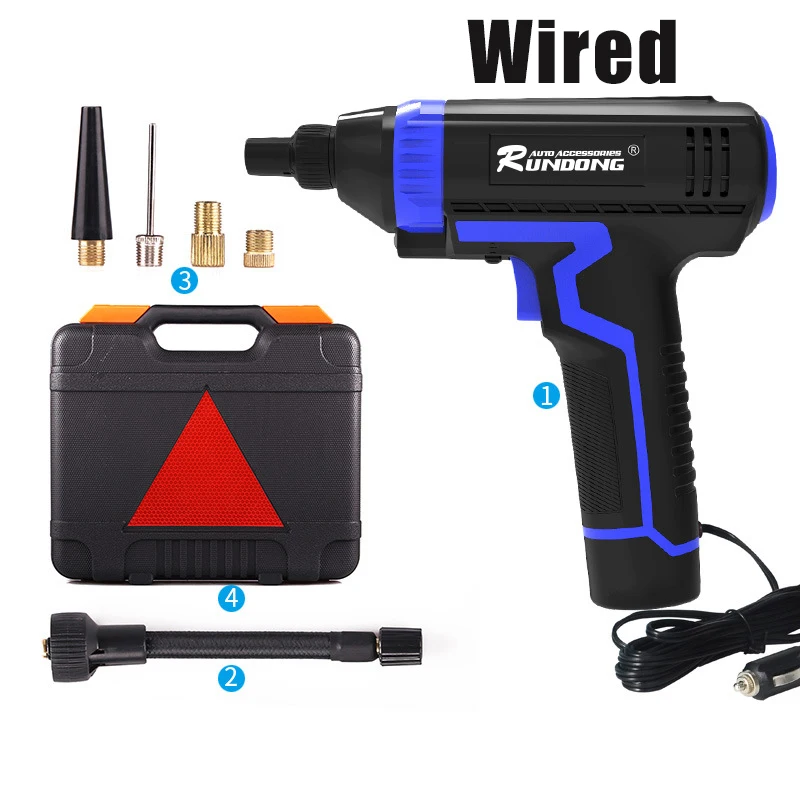 

120w Car Handheld Air Compressor Pump Portable FOR Auto Motorcycle Tire Tyre Inflator beach floating beds