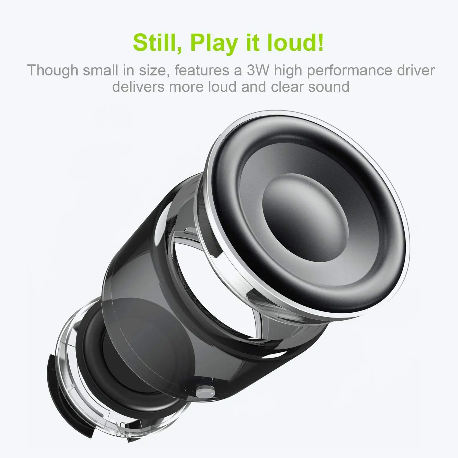 EWA A106 Pro Mini Portable Wireless Bluetooth 5.0 Speaker Bass Radiator IPX7 Waterproof Metal Speakers Travel Case Mini Bluetooth Speaker Portable Speaker Bluetooth Speaker Mini Sound Box Bass Speaker Audio Speaker Tweeter Speaker