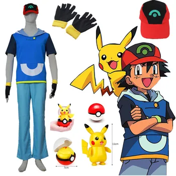 

Pocket Monster Pokemon Go Pocket Monster AG Ash Ketchum Cosplay Costume Halloween costume