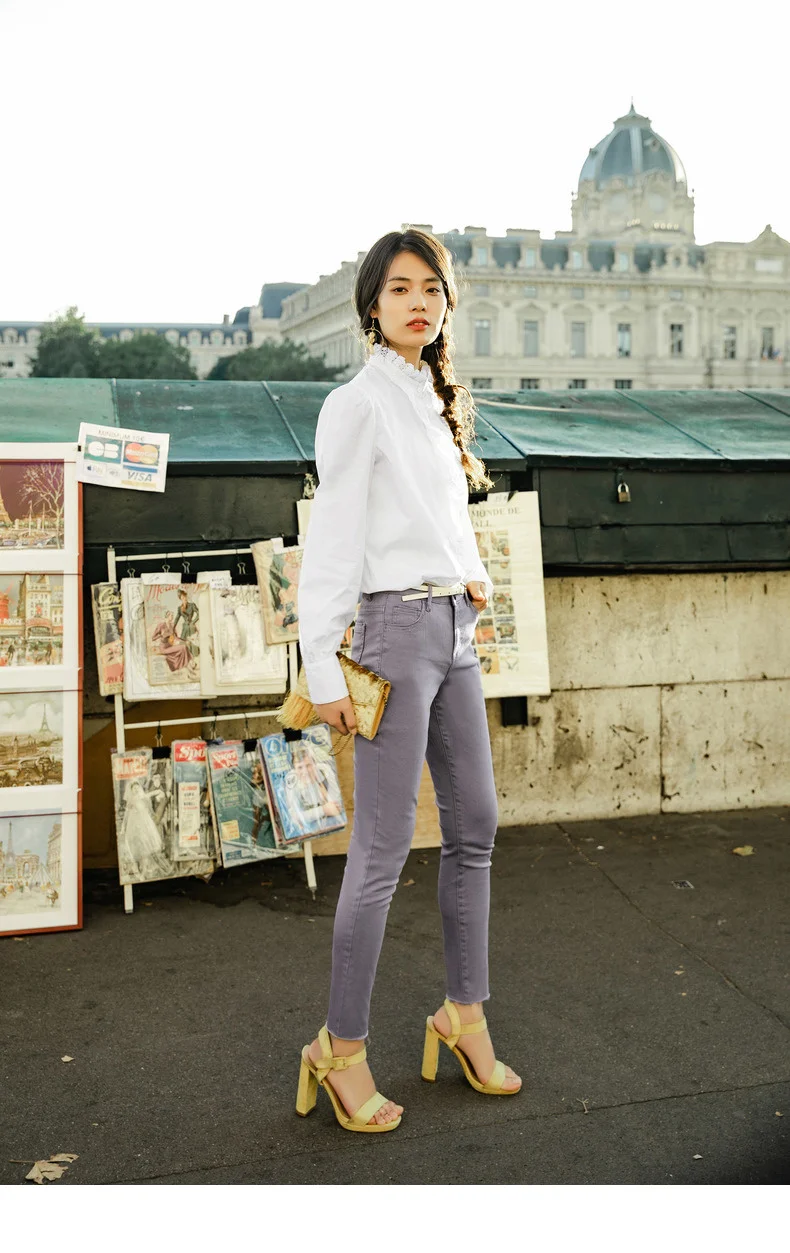 INMAN, Новое поступление, средняя высокая талия, тонкие, корейская мода, тонкие, все совпадают, женские повседневные брюки-карандаш