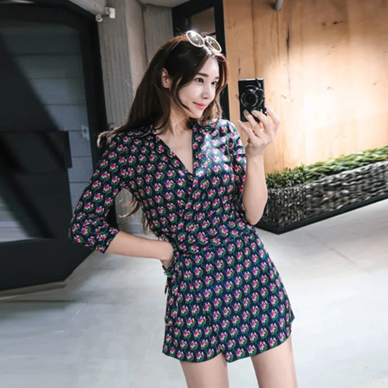 Summer New Women S Dress Net Red Same Holiday One Piece Pants Short Cross Border Hot Sell Waist One Piece Pants Shorts Aliexpress