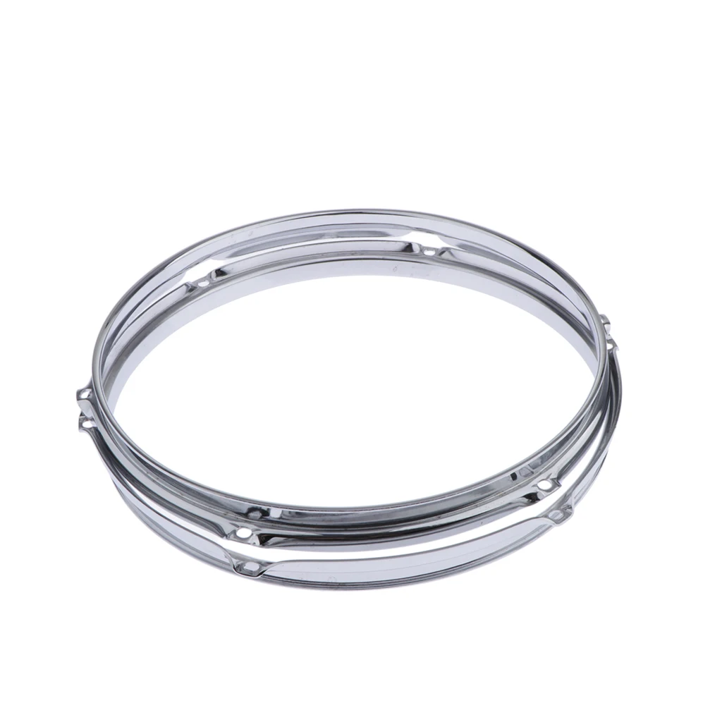 

2 Pieces 13inch 6 Lugs Drum Hoops Zinc Alloy for Drummer Beginners