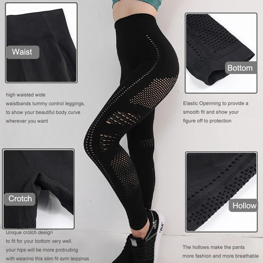 Женские Леггинсы для йоги EC.MS эластичные леггинсы бега спортивные штаны с