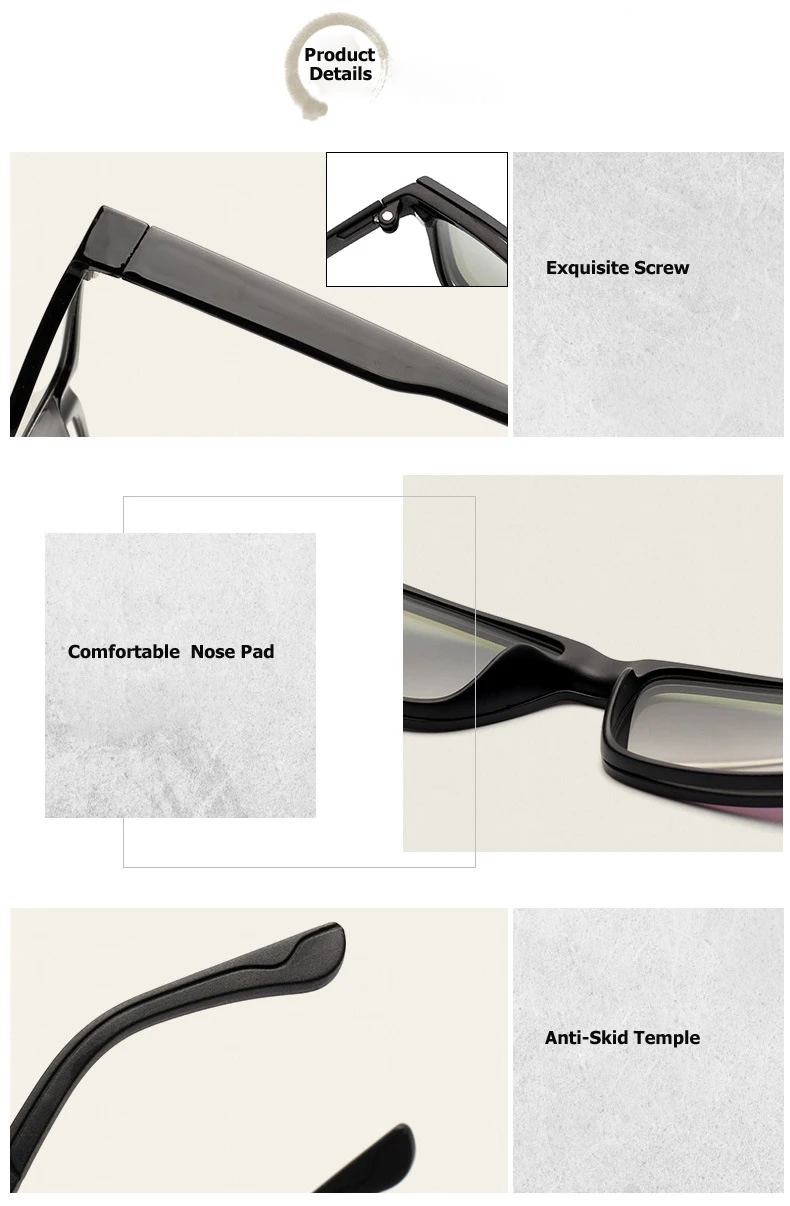 Eyeglasses Brand designer Polarized Magnet Clip glasses frame men women Myopia Prescription Glasses Optical sunglasses Eyewear