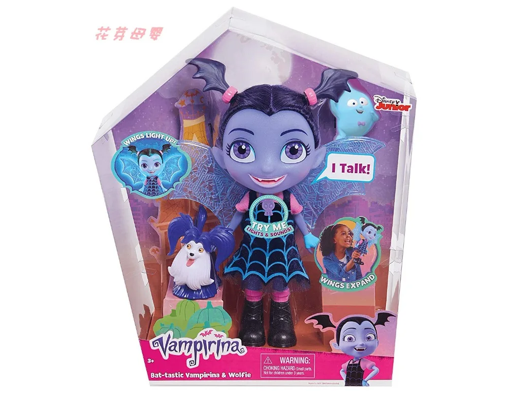 Disnney vampirina Вампир Девушка мультфильм периферийные 12 дюймов голос Кукла огни и музыка для подарка Рождество