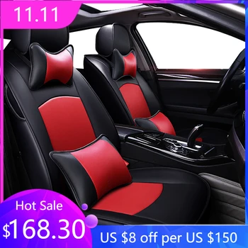 

CAR TRAVEL Custom real leather car seat cover For MiNi Cooper R50 R52 R53 R55 R56 f54 F56 PACEMAN auto accessories car-styling