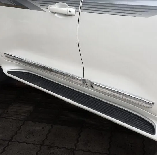Автомобильный Стайлинг ABS Хромированная накладка на дверь обшивка кузова 4 шт. для Toyota Land Cruiser FJ200 LC200 2008- автомобильные аксессуары